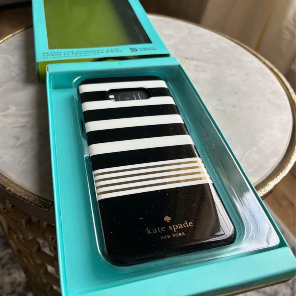 Kate Spade New York Samsung Galaxy S8+ Striped Phone Case NEW!KSSA-035-STBWG - Picture 8 of 10